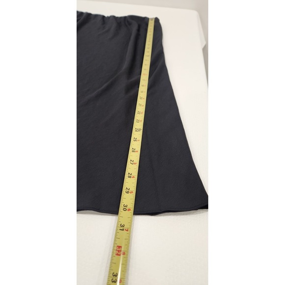 Jenni Kayne Skirt Womens Large Long  Black Pull On  Silky Blend - Picture 3 of 8